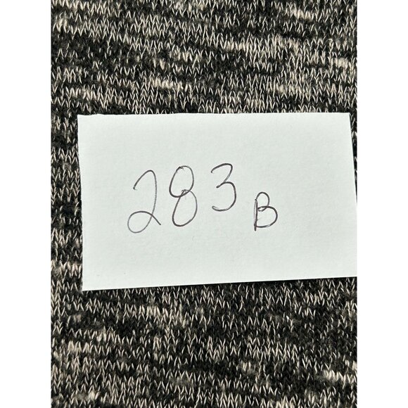 MSSP Womens Maxi Skirt Heathered Knit Fold Over Waist Band Black Gray Stretch - Picture 8 of 10